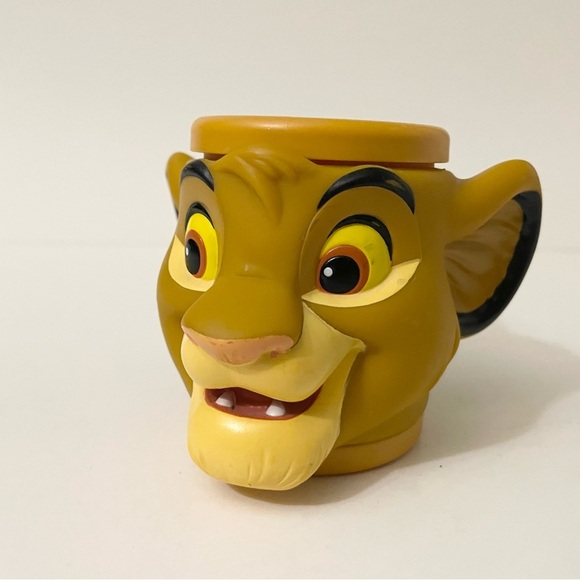Vintage Disney The Lion King Simba 3D Plastic Mug Cup - Picture 15 of 16